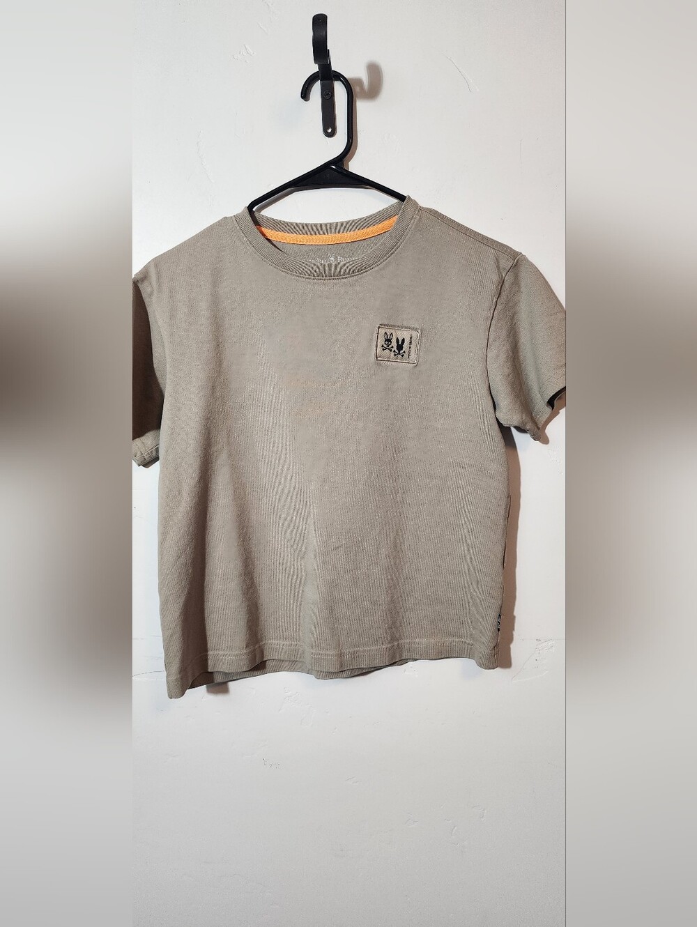 Kids Neutral Tan Short Sleeve Crewneck Tee
